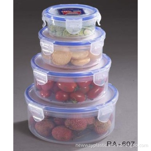 Cheap custom plastic crisper fresh round food container